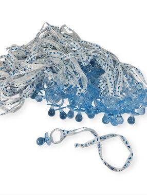 48 PC Blue It's a Boy Baby Shower Pacifier Necklaces Party Favors